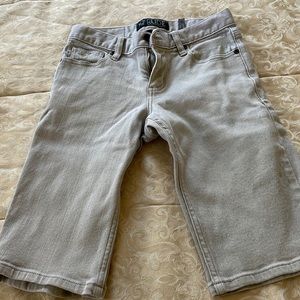 Above knee jean shorts